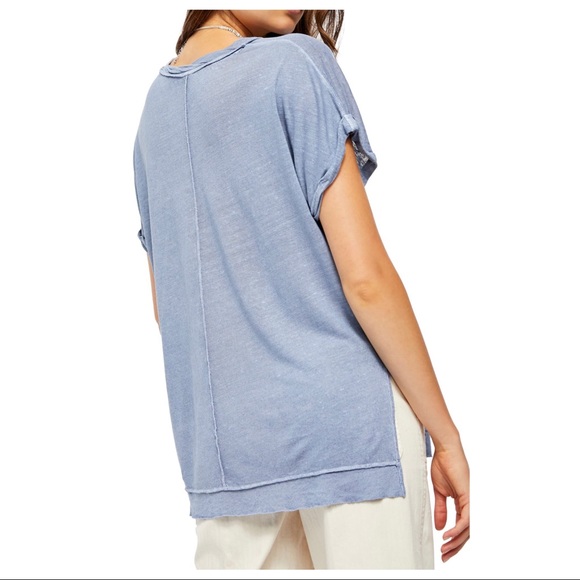 FREE PEOPLE BOHO FLOWY TUNIC TEE KNIT TOP A2C - Picture 8 of 16